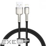 Кабель BASEUS Cafule Metal Data Cable USB for Lightning 0.25м Black (CALJK-01)