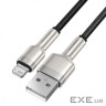 Кабель BASEUS Cafule Metal Data Cable USB for Lightning 0.25м Black (CALJK-01)