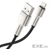 Кабель BASEUS Cafule Metal Data Cable USB for Lightning 0.25м Black (CALJK-01)