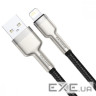 Кабель BASEUS Cafule Metal Data Cable USB for Lightning 0.25м Black (CALJK-01)