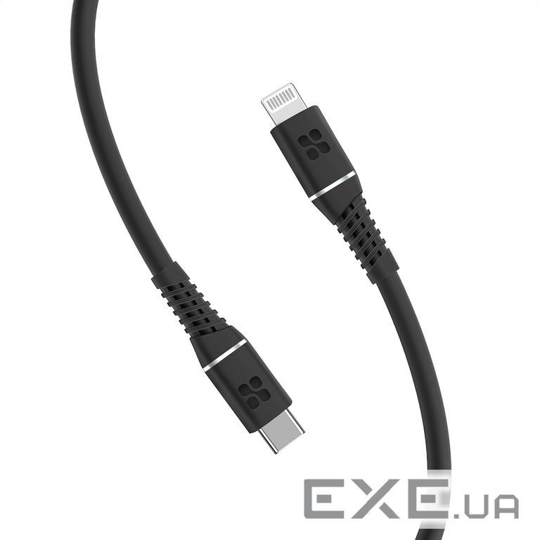 Дата кабель USB-C to Lightning 1.2m Promate (powerline-ci120.black)