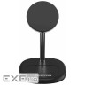 Зарядний пристрій Canyon wireless charger WCS-205 15W Qi2 2in1 Black (CNS-WCS205B) (CNS-WCS205BW/A)