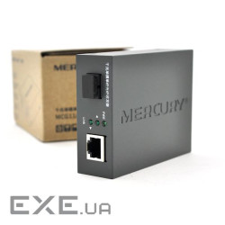 Медіаконвертер Mercury MCG11B-3 (IC+175), 1550 WDM, 10M/100M/1000M, (0 +70C), 20km + блок живлення