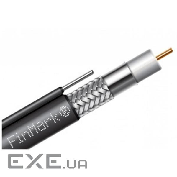 Кабель телевізійний FinMark RG-660, CU, +steel wire, 305м, black (F660BVMcu_305_black)
