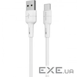 Кабель BOROFONE BX30 Silicone Charging Data Cable for USB-C 1м White (BX30CW)