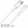 Кабель BOROFONE BX30 Silicone Charging Data Cable for USB-C 1м White (BX30CW)