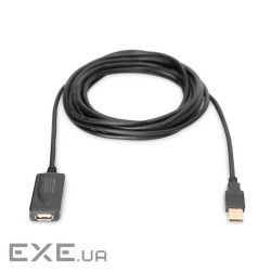Подовжувач DIGITUS USB 2.0 Active Cable, A/M-A/F, 5 m (DA-70130-4)