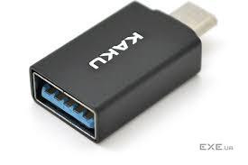 Адаптер USB3.0 <-> microUSB(M), iKAKU KSC-533 Beige, Black