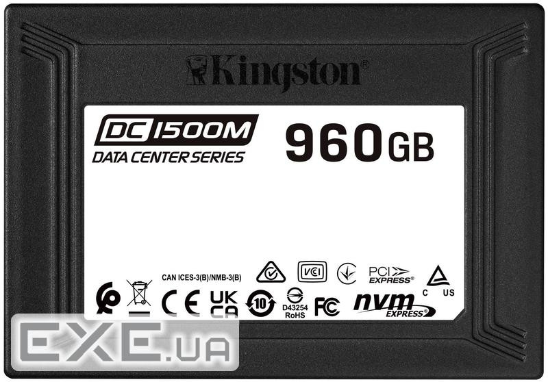 Твердотільний жорсткий диск NVME 960GB TLC 2.5" SEDC1500M/960G KINGSTON NVME 960GB TLC 2.5" SEDC1500M/960G KINGSTON