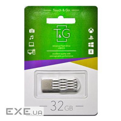 Флеш-накопичувач USB 32GB T&G 103 Metal Series Silver (TG103-32G)