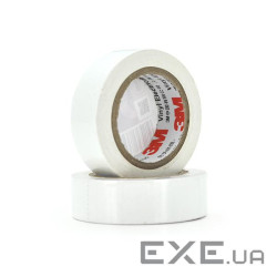 Ізолента 3M 0,15 мм * 18 мм * 20 м (біла), діапазон робочих температ (0,15мм*18мм*20м біла) )