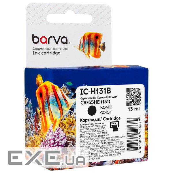 Картридж Barva HP 131 (C8765HE) 480c, black (IC-H131B)