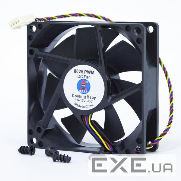 Вентилятор Cooling Baby 80x80x25мм (8025 PWM)