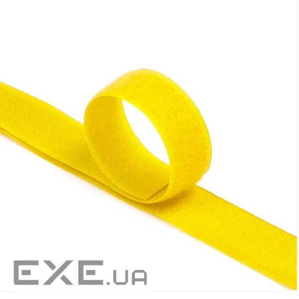 Стяжки на липучці ширина 20мм, рулон 45м, жовті, ціна за рулон (ZD-005 20мм жовті) )