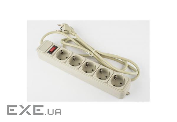 Мережевий фільтр-подовжувач LOGAN SFG5-1.8 Gray 1.8м