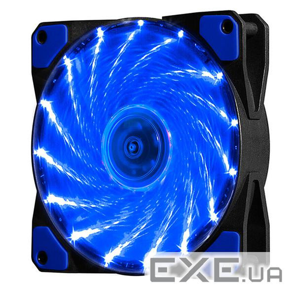 Кулер корпусний 12025 DC sleeve fan 3pin + 2pin - 120*120*25мм, 12V, 1100об/хв , 15 (SRHX-Blue)