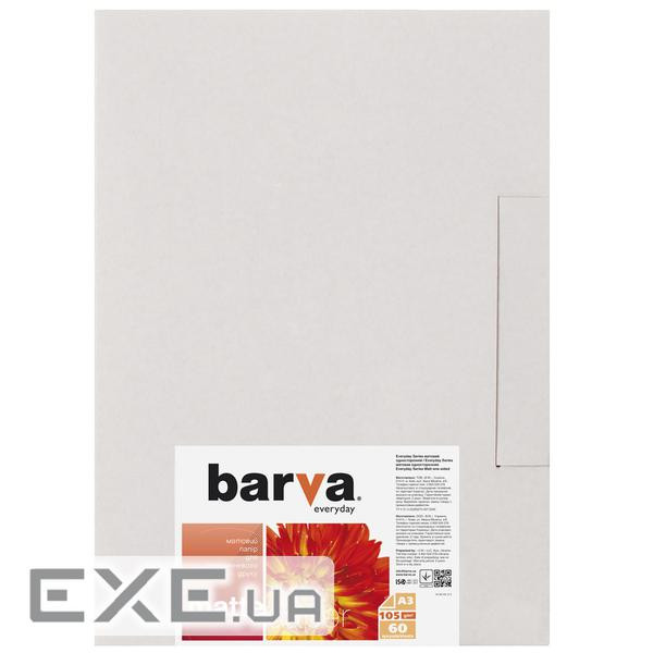 Фотопапір Barva A3 105г Everyday Matte, 60л (IP-AE105-315)