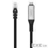 Дата кабель USB-C to RJ45 Ethernet 2.0m CAT6A S/FTP 1Gbps LSZH Digitus (AK-300601-020-S)