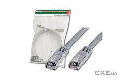 Патч-корд DIGITUS cat.5e, SF-UTP 15м, AWG 26/7, сірого кольору (DK-1531-150)