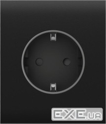 Центральна панель для вбудованої розетки Ajax CenterCover for Outlet Basic, чорний (000046694) (000046694)