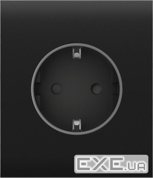Центральна панель для вбудованої розетки Ajax CenterCover for Outlet Basic, чорний (000046694) (000046694)