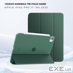 Чохол до планшета BeCover Tri Fold Hard Apple iPad Pro 11" M5 2025 Dark Green (715996)