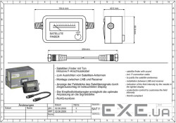 Інструмент вимірювальний Інструмент (тестер), шукач сателітів телебачення Mech, (75.06.7000-60)