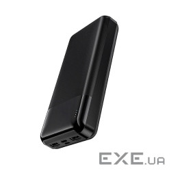 Power Bank HOCO J72A 20000mAh, USB+Type-C, 2A, Black, 0.450kg, Box (HOCO J72AB)