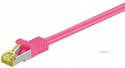 Патч-корд екранований RJ45 SFTP7 7.5m, patch AWG26 D=6.2mm LSOH Gold Cu, малиновий (75.09.1632-10)
