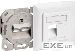 Розетка мережева RJ45 STP6a 2x2 (розетка),зовнішня LSA Metal,білий (75.06.8721-64) (75.06.8721-64)