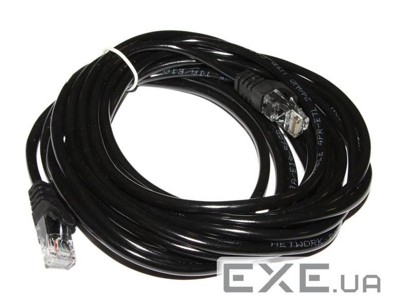 Патч-корд 5 м, UTP, Black, Ritar, литий, RJ45, кат.5е (7511)