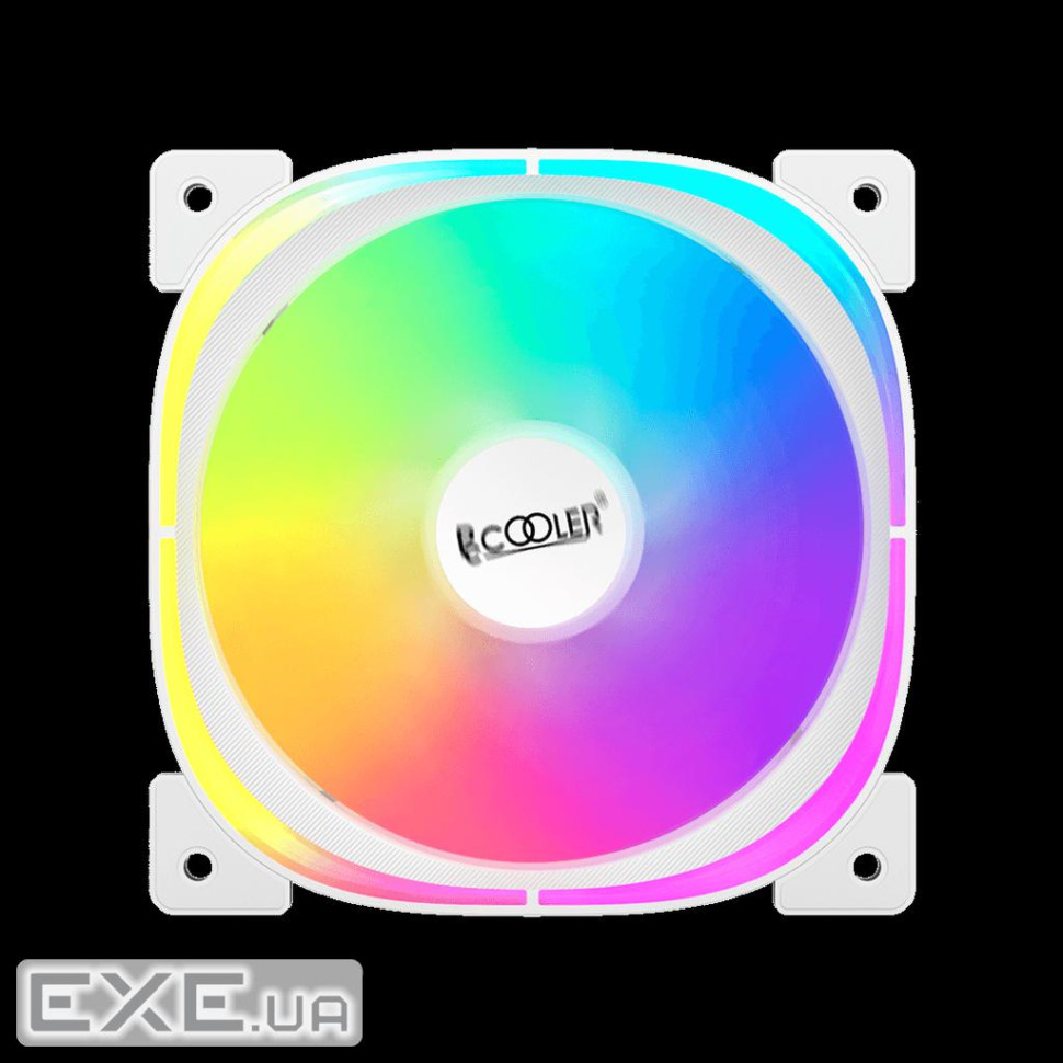 Набір ARGB вентиляторів PCCOOLER EF3 120 ARGB WH для корпусу 120x120x25мм, HB, 5V (F3-L120WHAM1-GL)
