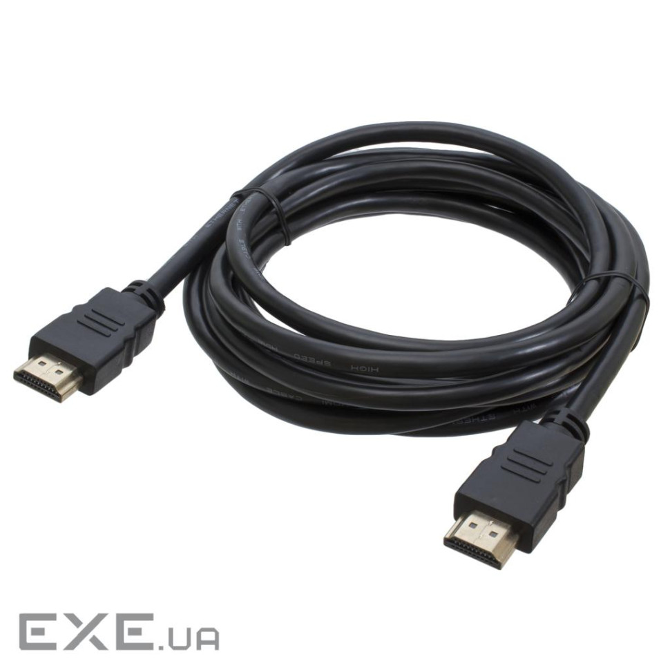 Кабель мультимедійний HDMI M to HDMI M 1.5m V2.0 black Patron (PN-HDMI-2.0-18)