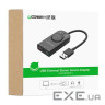 Зовнішня звукова карта UGREEN CM129 USB External Stereo Sound Adapter Black (40964)