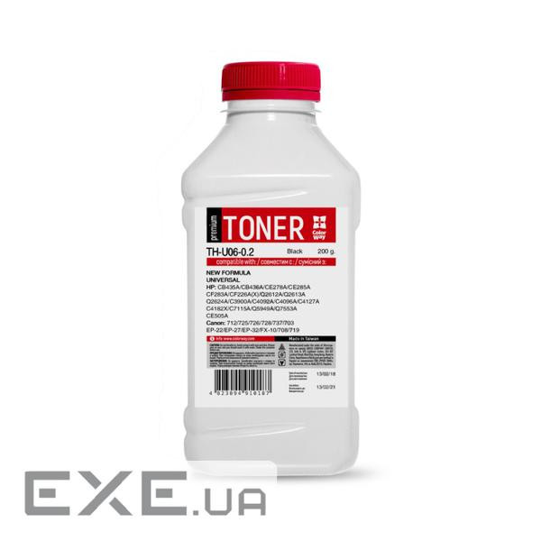 Тонер HP LJ P1005/1006 (CB435A) Premium 200g ColorWay (TH-U06-0.2)