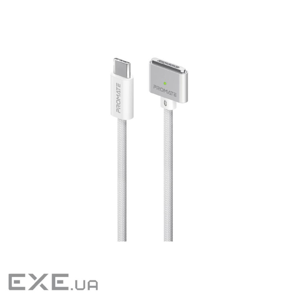 Дата кабель USB-C to MagSafe 3 white Promate (magcord-140pd.white)