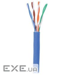 Кабель DIGITUS кат. 6A U-UTP, 305m, AWG 23/1, LSZH, simplex, блакитний (DK-1613-A-VH-305)