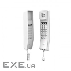 Grandstream GHP610, White Compact Hotel IP Phones, 2 lines, 2 SIP accounts, One 10/100 Mbsps Etherne