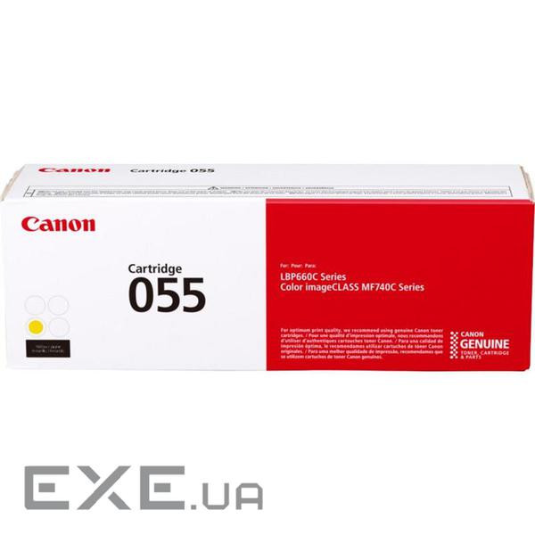 Картридж Canon 055 Yellow 2.1K (3013C002) (3013C002AA)