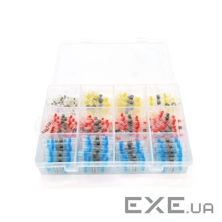 Набор термоусадочних гільз з припоєм Q250 Red 0.5-1.50mm&sup2, (100) Blue 1.50-2.50m (SDM030346) Q250 Red 0.5-1.50mm&sup