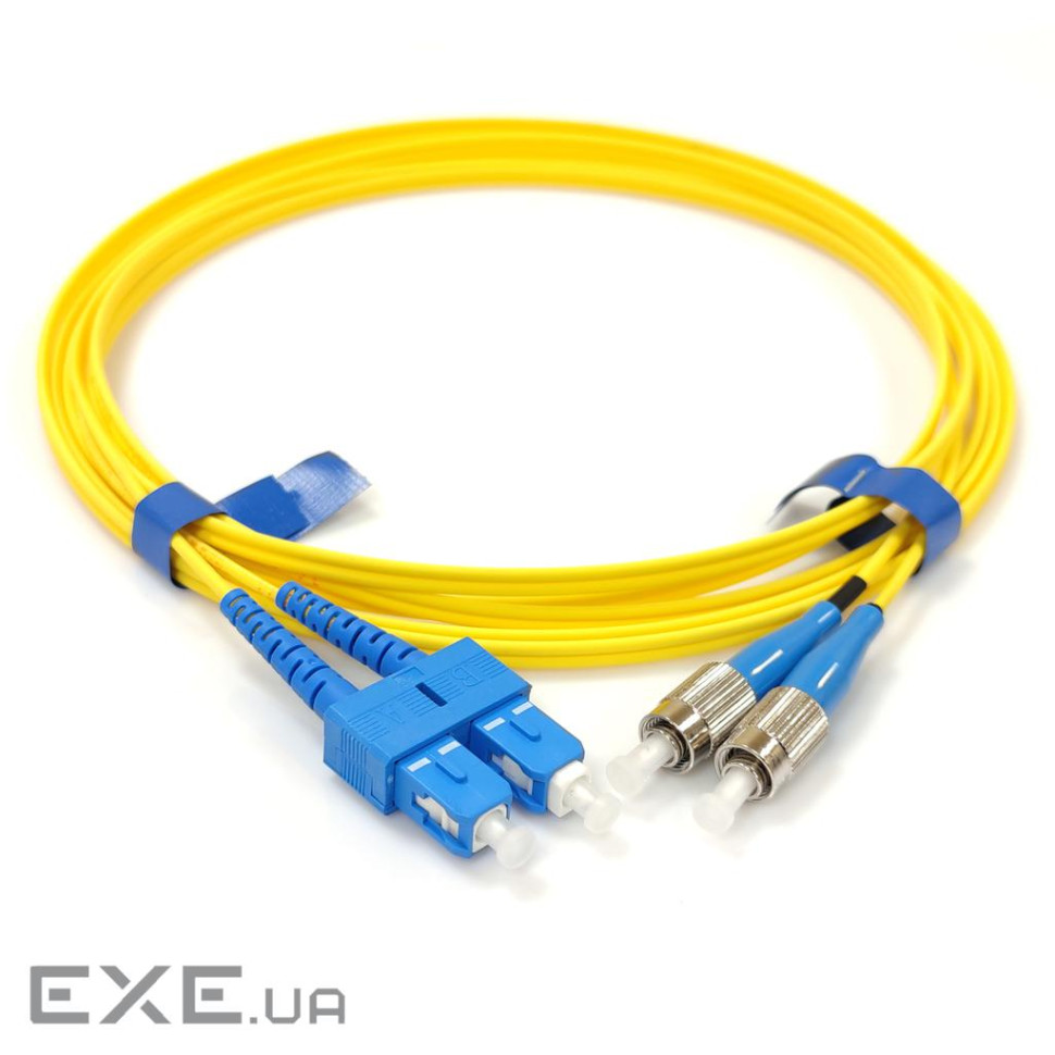 Патчкорд SC/UPC-FC/UPC SM 1м Duplex Slim (UPC-1SCFC(SM)D(ON)S)