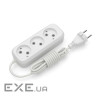 Подовжувач мережі Electrum C-ES-1787 5.0m, 3 троянд , white