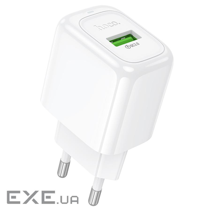 СЗУ 110-240V HOCO CS52A 1xUSB, 18W, White, Blister (HOCO CS52A / W)