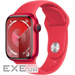 Apple Watch Series 9 GPS 41mm (PRODUCT)RED Aluminium Case with (PRODUCT)RED Sport Band - (MRXG3QP/A