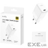 Зарядний пристрій CUDY CH30 GaN Charger USB-C PD 3.0, QC 3.0, 30W White (CH30_EU)