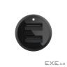 Зарядний пристрій Belkin Car Charger (24W) Dual USB-A, USB-A - Lightning, 1m, black (CCD001BT1MBK)