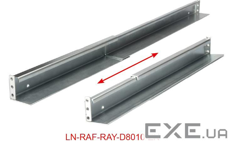 L-образна опора для шаф глиб.800/1000мм, навантаження до 120 кг (LN-RAF-RAY-D8010-ZN)
