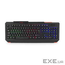 Клавіатура USB XSTRIKE XS-1022, довжина кабелю 150см, RGB підсвічування, Eng / Укр / Рус, 460х175х35