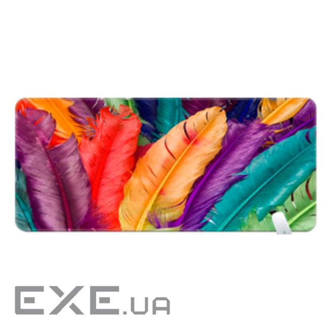 Коврик 400*800 тканинний ''Bird feathers'' з боковою прошивкою, толщина 3 (S23483)