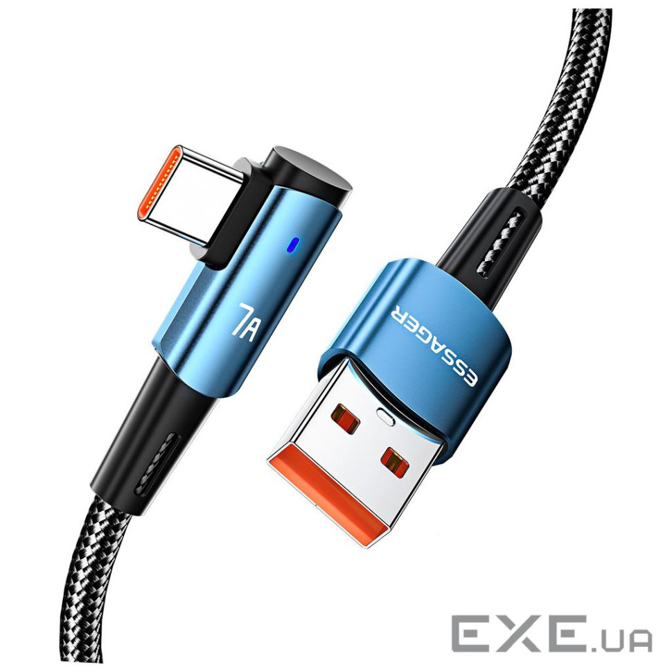 Дата кабель USB 2.0 AM to USB-C 2.0m 100W blue Essager (EXCWT7A-CGA03-P)